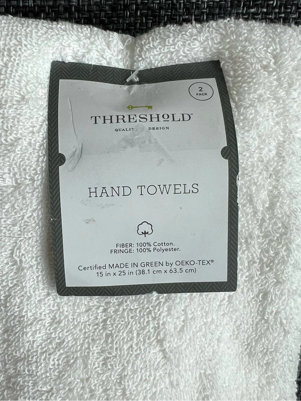 NWT Threshold Hand Towel 2-pack